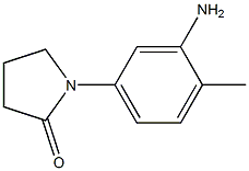 1-(3-AMINO-4-METHYLPHENYL)PYRROLIDIN-2-ONE 结构式