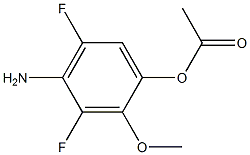 1-(4-Amino-3,5-difluoro-2-methoxy-phenyl)-acetic acid 结构式