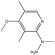 1-(4-methoxy-3,5-dimethylpyridin-2-yl)-1-methylhydrazine 结构式