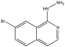 1-(7-bromoisoquinolin-1-yl)hydrazine 结构式