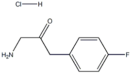 1-amino-3-(4-fluorophenyl)propan-2-one hydrochloride 结构式