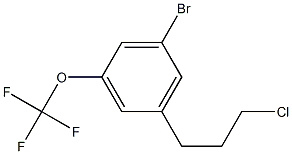 1-bromo-3-(3-chloropropyl)-5-(trifluoromethoxy)benzene 结构式