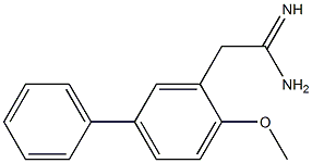 2-(2-methoxy(5-phenyl)phenyl)acetamidine 结构式