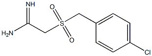 2-(4-chlorobenzylsulfonyl)acetamidine 结构式