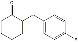 2-(4-fluorobenzyl)cyclohexanone 结构式