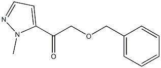 2-(benzyloxy)-1-(1-methyl-1H-pyrazol-5-yl)ethanone 结构式