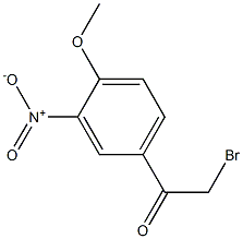 2-bromo-1-(4-methoxy-3-nitrophenyl)ethanone 结构式
