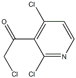 2-chloro-1-(2,4-dichloropyridin-3-yl)ethanone 结构式