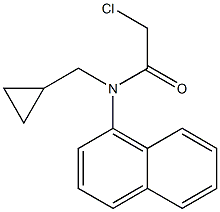 2-chloro-N-(cyclopropylmethyl)-N-(naphthalen-4-yl)acetamide 结构式