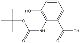 2-t-BOC-amino-3-hydroxybenzoic acid 结构式