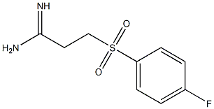 3-(4-fluorophenylsulfonyl)propanamidine 结构式