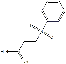 3-(phenylsulfonyl)propanimidamide 结构式