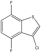 3-chloro-4,7-difluorobenzo[b]thiophene 结构式