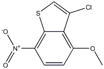 3-chloro-4-methoxy-7-nitrobenzo[b]thiophene 结构式