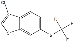 3-chloro-6-(trifluoromethylthio)benzo[b]thiophene 结构式