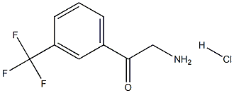 3-TRIFLUOROMETHYLPHENACYLAMINE HYDROCHLORIDE 结构式