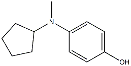 4-(cyclopentylmethylamino)phenol 结构式
