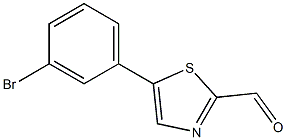 5-(3-bromophenyl)thiazole-2-carbaldehyde 结构式