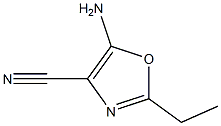 5-amino-2-ethyloxazole-4-carbonitrile 结构式