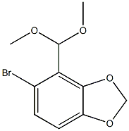 5-bromo-4-(dimethoxymethyl)benzo[d][1,3]dioxole 结构式