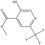 5-Hydroxy-2-trifluoromethyl-isonicotinic acid methyl ester 结构式