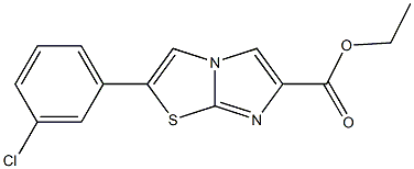 ethyl 2-(3-chlorophenyl)imidazo[2,1-b]thiazole-6-carboxylate 结构式