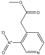 methyl 2-(3-nitropyridin-4-yl)acetate 结构式