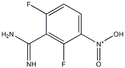 N-(3-carbamimidoyl-2,4-difluorophenyl)-N-oxohydroxylammonium 结构式