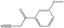 3-Methoxybenzoylacetonitrile 结构式