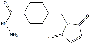 4-N-Maleimidomethylcyclohexane-1-carboxylhydrazide 结构式