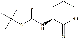 tert-butyl (S)-2-oxopiperidin-3-ylcarbamate 结构式