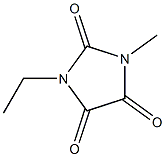 1-ethyl-3-methyl-imidazolidine-2,4,5-trione 结构式