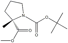 (R)-N-BOC-2-methylproline methyl ester 结构式