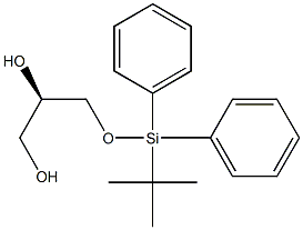 (R)-3-(tert-butyldiphenylsilyloxy)propane-1,2-diol 结构式
