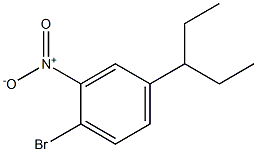 1-bromo-2-nitro-4-(pentan-3-yl) benzene 结构式