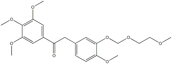 2-(4-methoxy-3-((2-methoxyethoxy)methoxy)phenyl)-1-(3,4,5-trimethoxyphenyl)ethanone 结构式