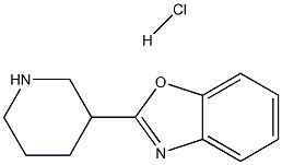 2-Piperidin-3-yl-1,3-benzoxazole hydrochloride 结构式
