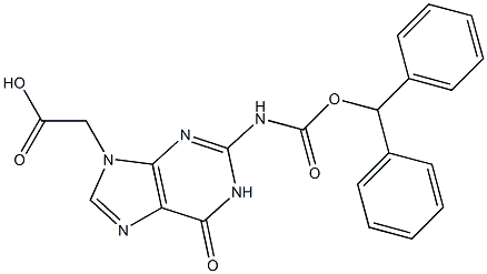 2-N-(二苯甲氧羰基)鸟嘌呤-9-乙酸/PMA-20 结构式