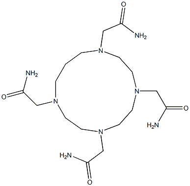 1,4,7,10-四(氨甲酰基甲基)-1,4,7,10-四氮杂环十三烷 结构式