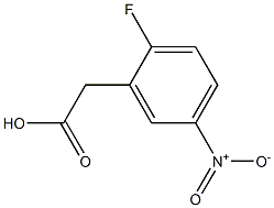 2-Fluoro-5-nitrobenzeneacetic acid 结构式