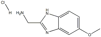 C-(5-Methoxy-1H-benzoimidazol-2-yl)-methylamine hydrochloride 结构式