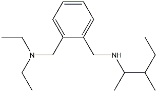 ({2-[(diethylamino)methyl]phenyl}methyl)(3-methylpentan-2-yl)amine 结构式