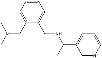 ({2-[(dimethylamino)methyl]phenyl}methyl)[1-(pyridin-3-yl)ethyl]amine 结构式