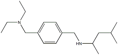 ({4-[(diethylamino)methyl]phenyl}methyl)(4-methylpentan-2-yl)amine 结构式