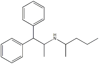 (1,1-diphenylpropan-2-yl)(pentan-2-yl)amine 结构式