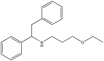 (1,2-diphenylethyl)(3-ethoxypropyl)amine 结构式