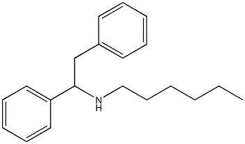 (1,2-diphenylethyl)(hexyl)amine 结构式