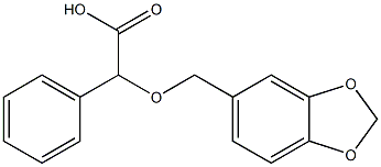 (1,3-benzodioxol-5-ylmethoxy)(phenyl)acetic acid 结构式