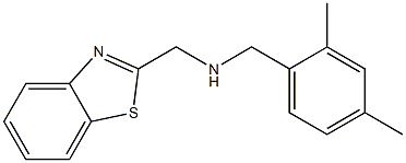 (1,3-benzothiazol-2-ylmethyl)[(2,4-dimethylphenyl)methyl]amine 结构式