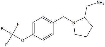 (1-{[4-(trifluoromethoxy)phenyl]methyl}pyrrolidin-2-yl)methanamine 结构式
